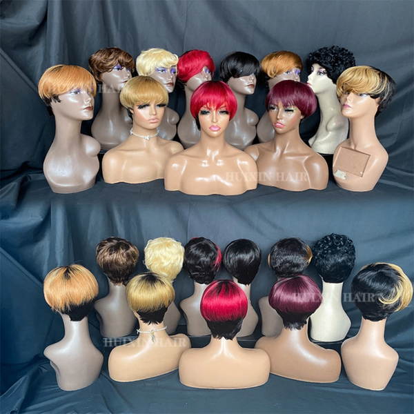 Perruques Courtes Colorées Style Moderne