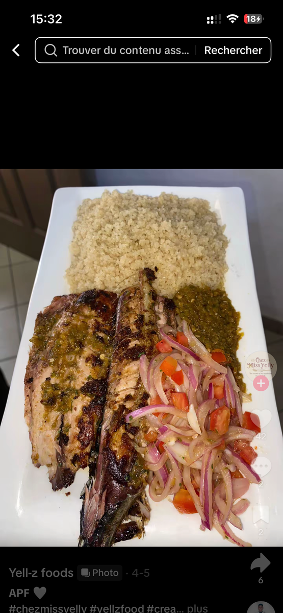 Attieke poisson fumé +attieke