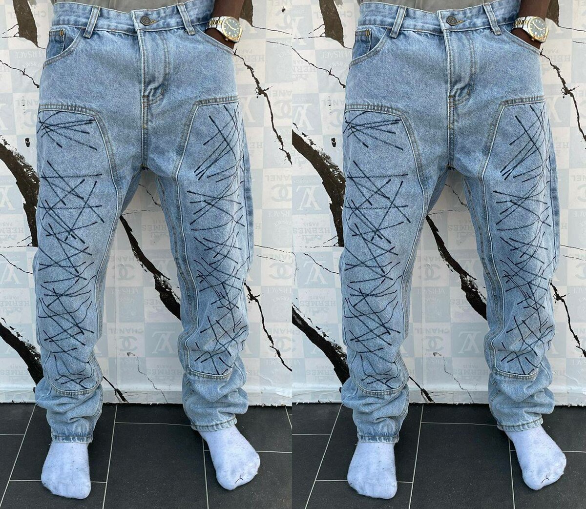 Jeans ample décontracté