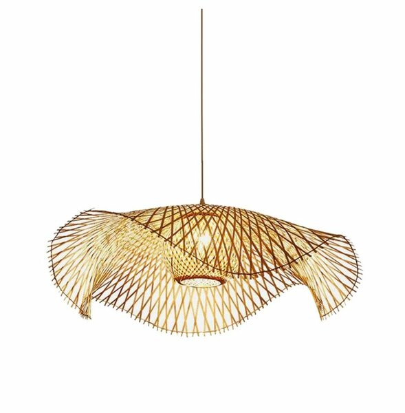 CREATIVE HAND-WOVEN BAMBOO CEILING LIGHT CHANDELIER