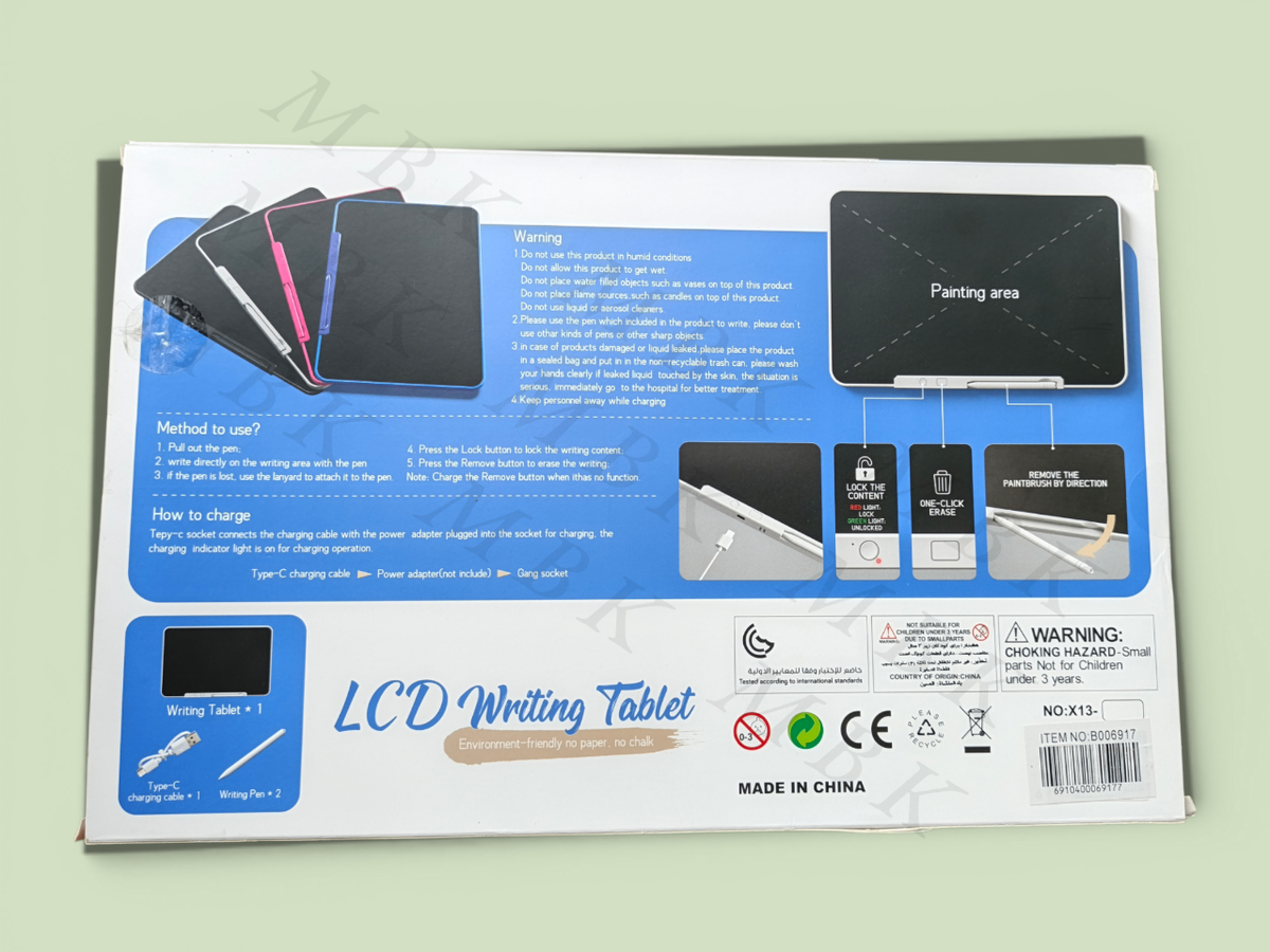 Tablette d'écriture LCD 18'' pour enfants