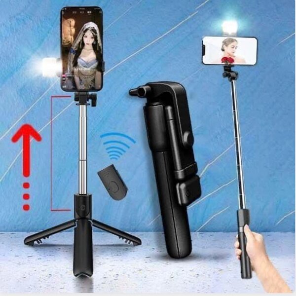 Perche selfie trépied Bluetooth