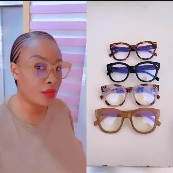 Retro Acetate glasses with large frames for women