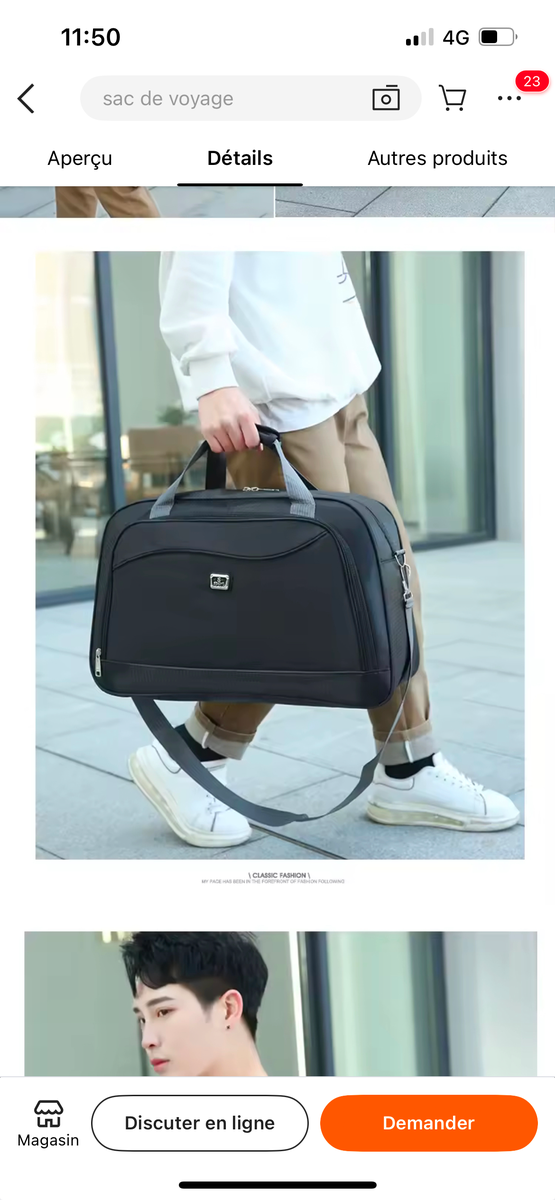 Sac de Voyage Élégant