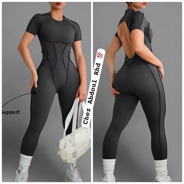 Combinaison de sport noire