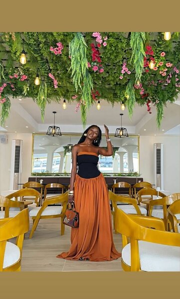 Robe élancée glamour