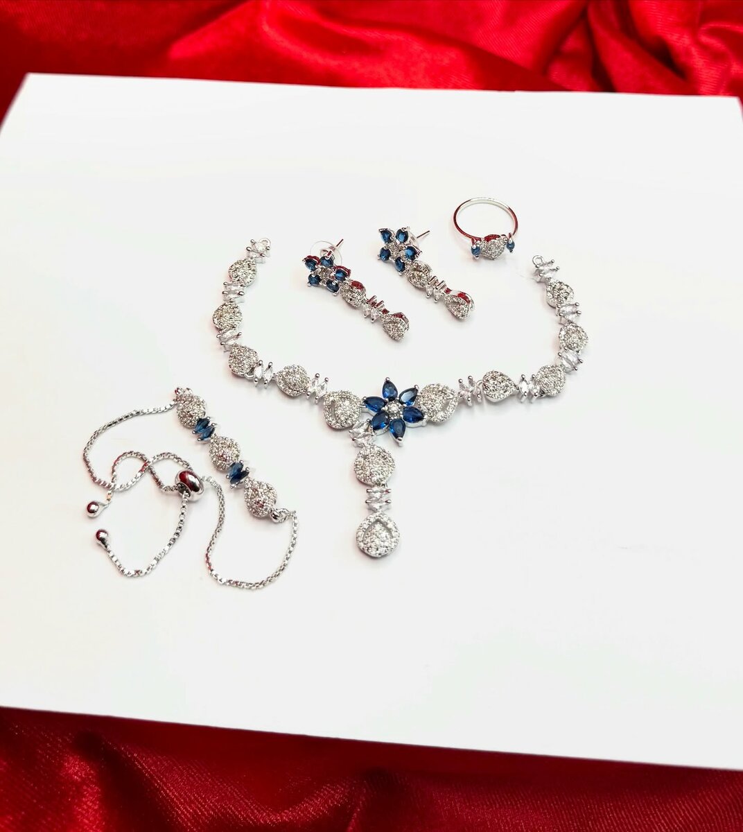 American Diamond 1 karat combo set