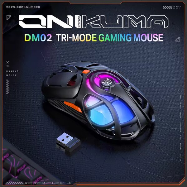 Souris Gaming Tri-Mode RGB DM02