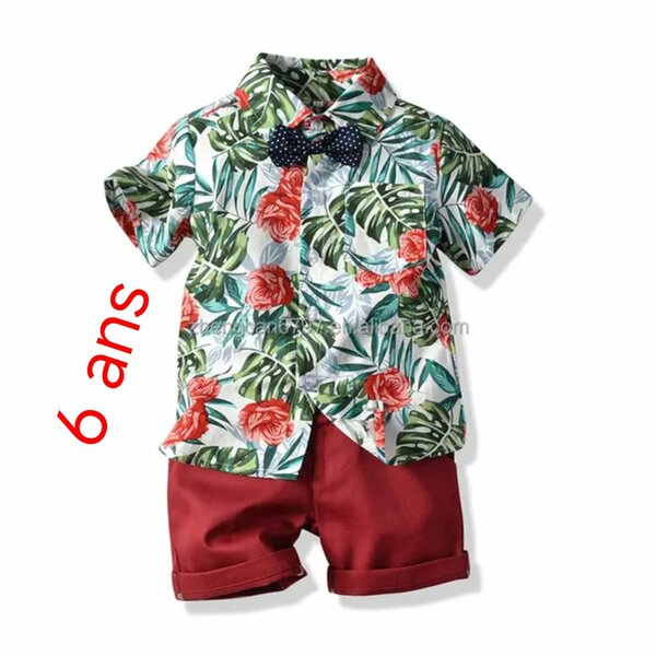 Ensemble floral garçon