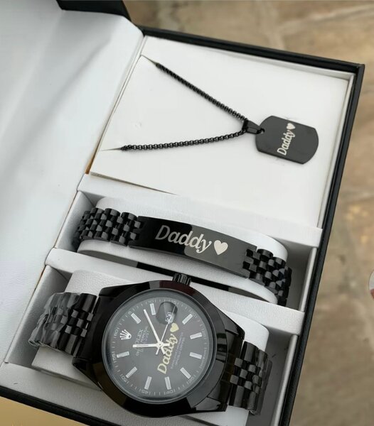 Montre personnalisée 'Daddy' pour homme