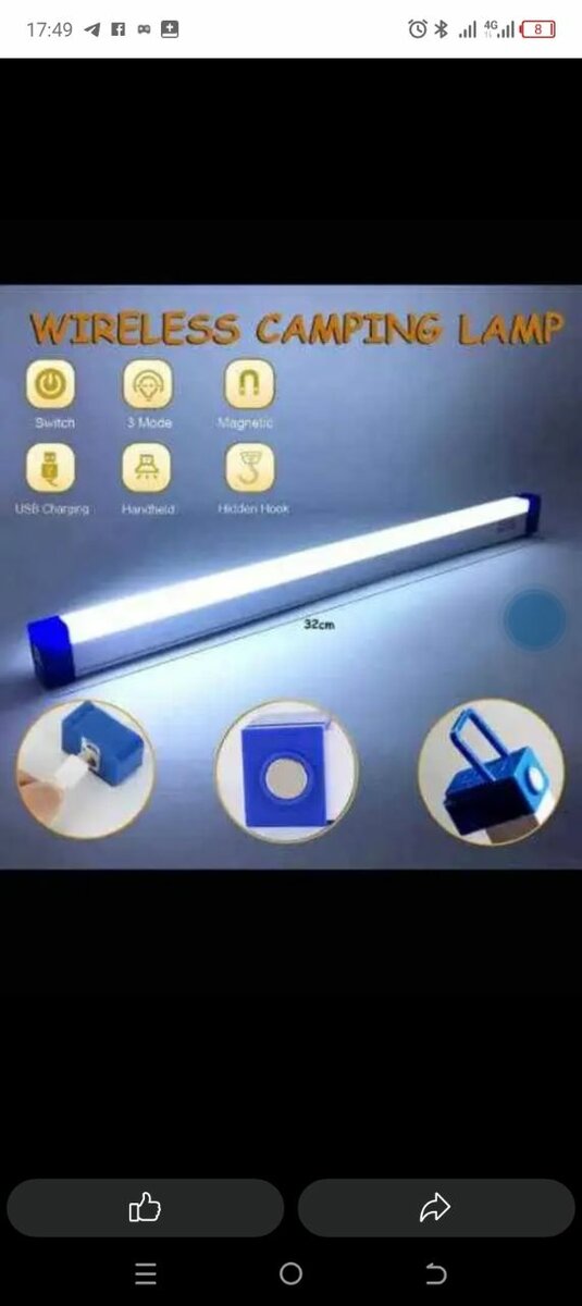 PRICE REDUCED!! Rechargeable led lights strong battery lasts