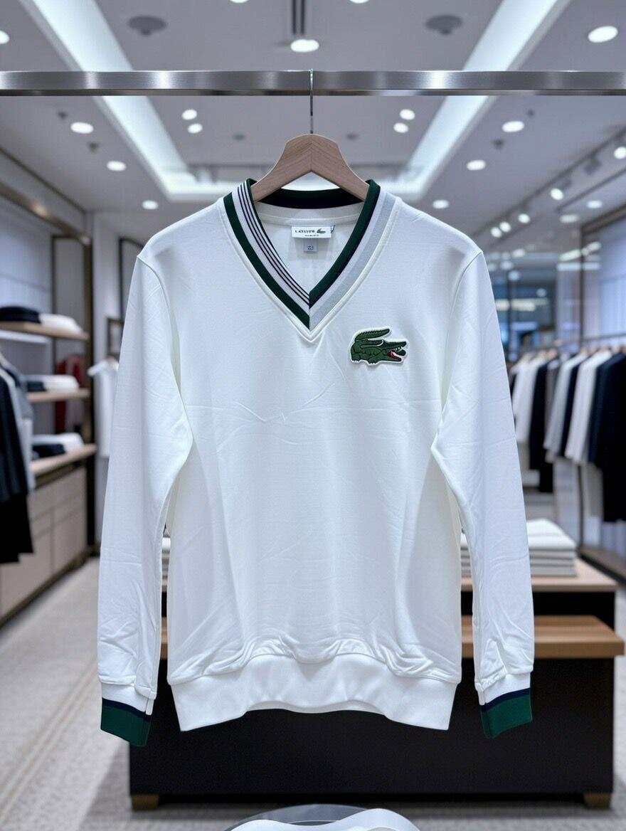 Sweat-shirt col en V Lacoste
