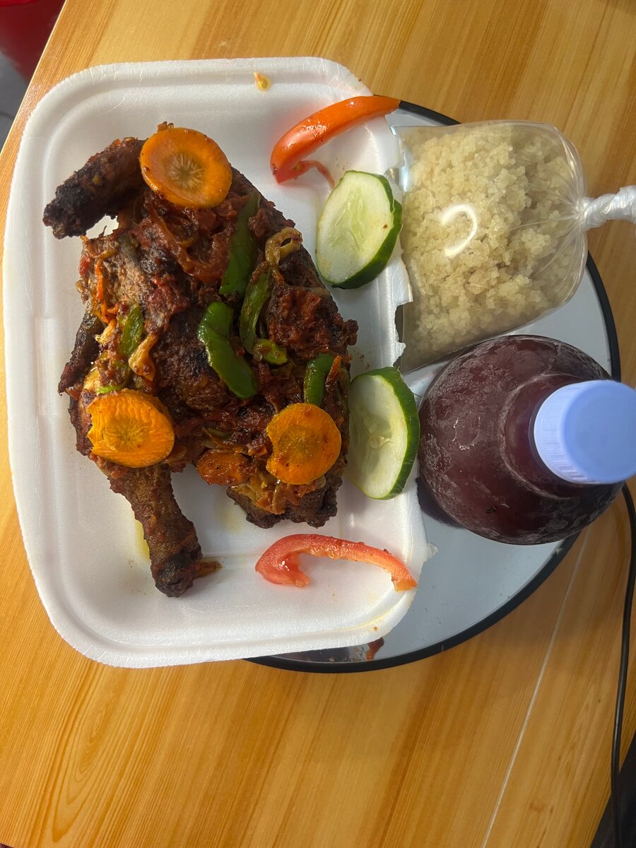 Poulet grillé sauté