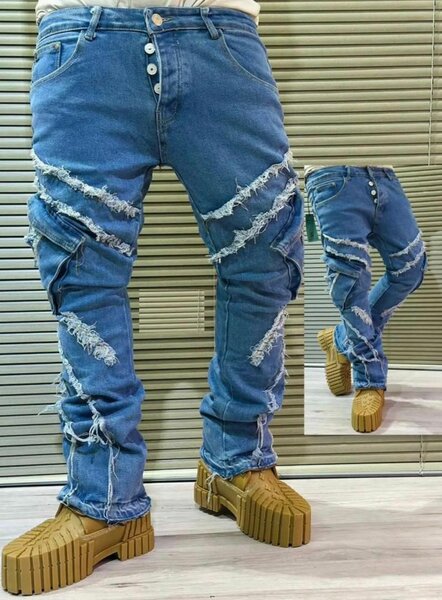 Jeans déchirés tendance homme