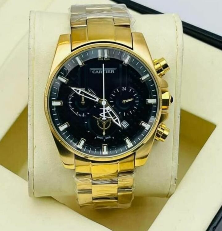 Montre Homme Luxe Dorée