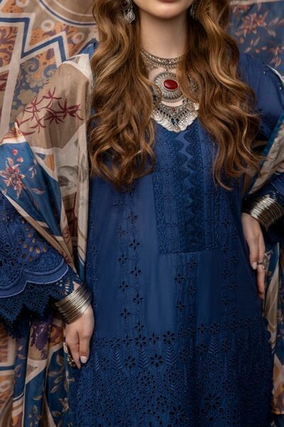 Lawn,organza,cotton 3 pc ,dc free