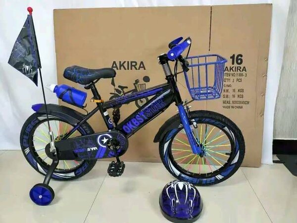 Vélo enfant AKIRA 16 pouces bleu