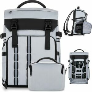 Elviros 2-in-1 Extra Camera Bag for SLR D-SLR, 24L Waterproof