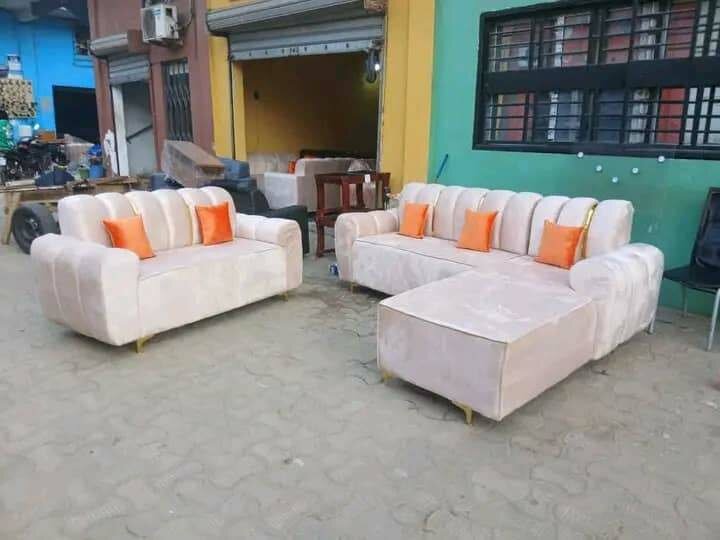 Ensemble Canapé 3 places en Velours