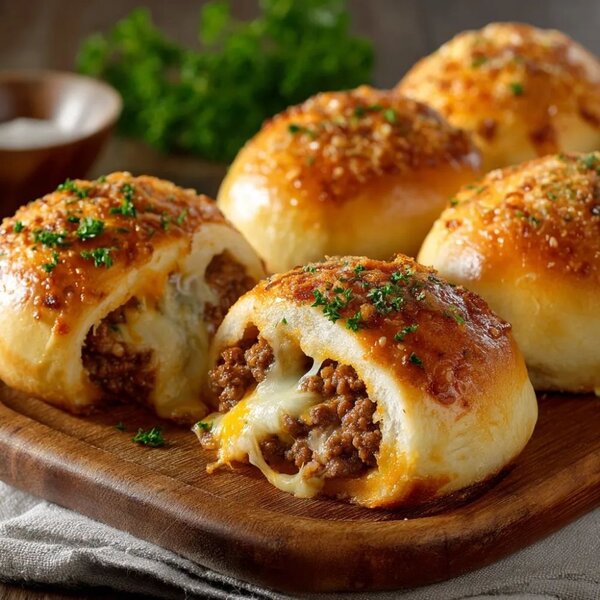 Brioche Farcie au Boeuf et Fromage