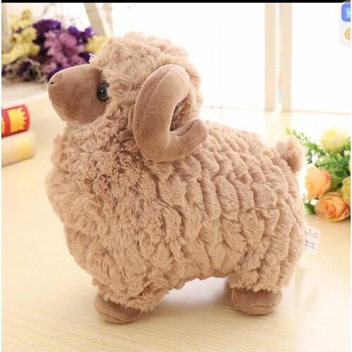 Peluche Mouton Doux Marron