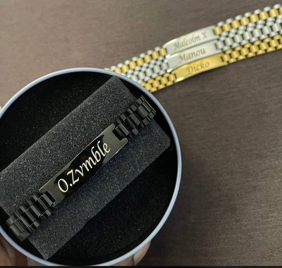 Bracelet acier personnalisé