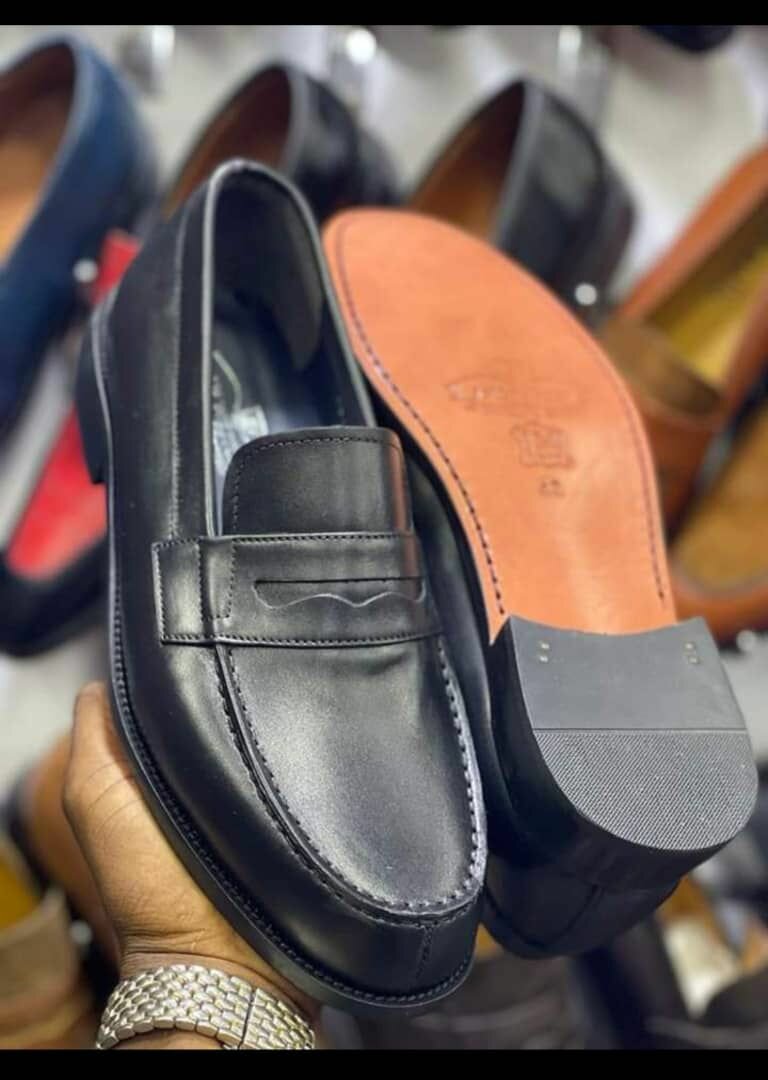 Mocassins en cuir élégants homme