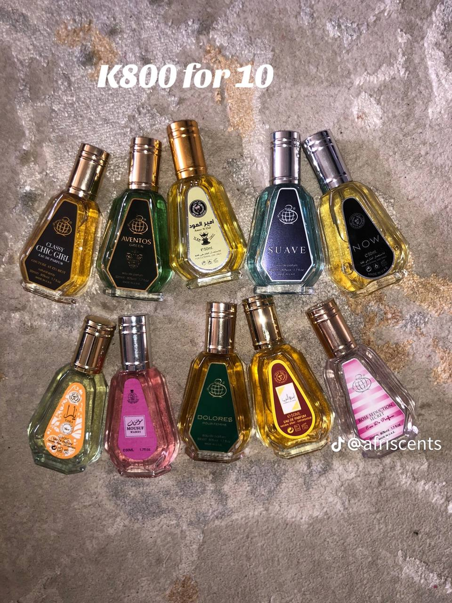 Combo of 10 perfumes