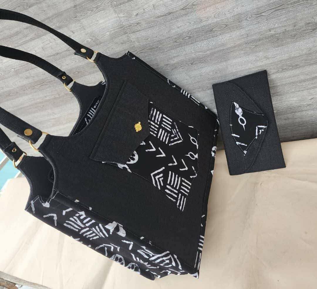 Sac cabas en tissu africain