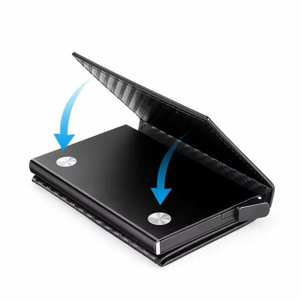 Portefeuille RFID en fibre de carbone