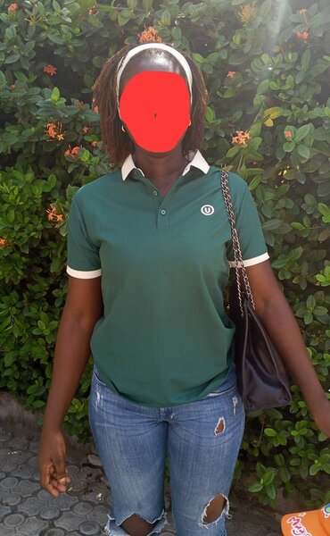 Polo vert classique femme