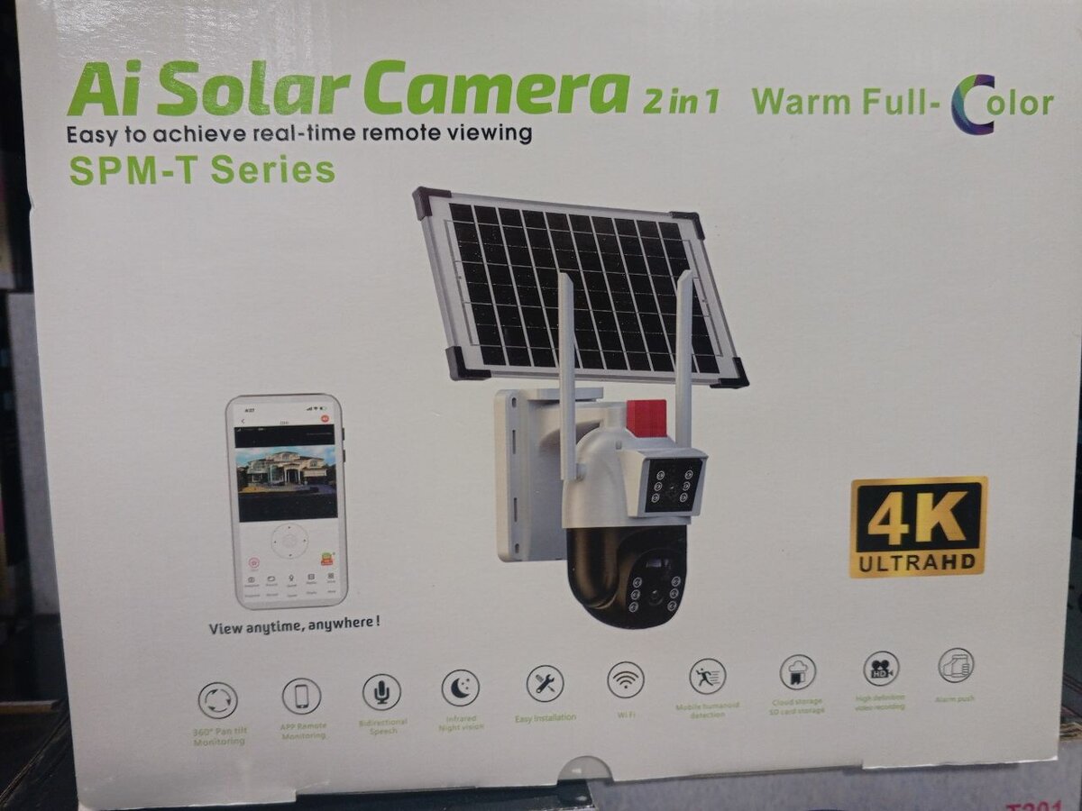 Caméra Solaire AI 4K