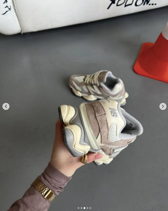 Кроссовки NEW BALANCE 9060 светло-коричневый,кремовый