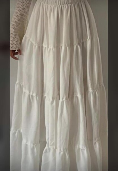 Jupe longue blanche bohème