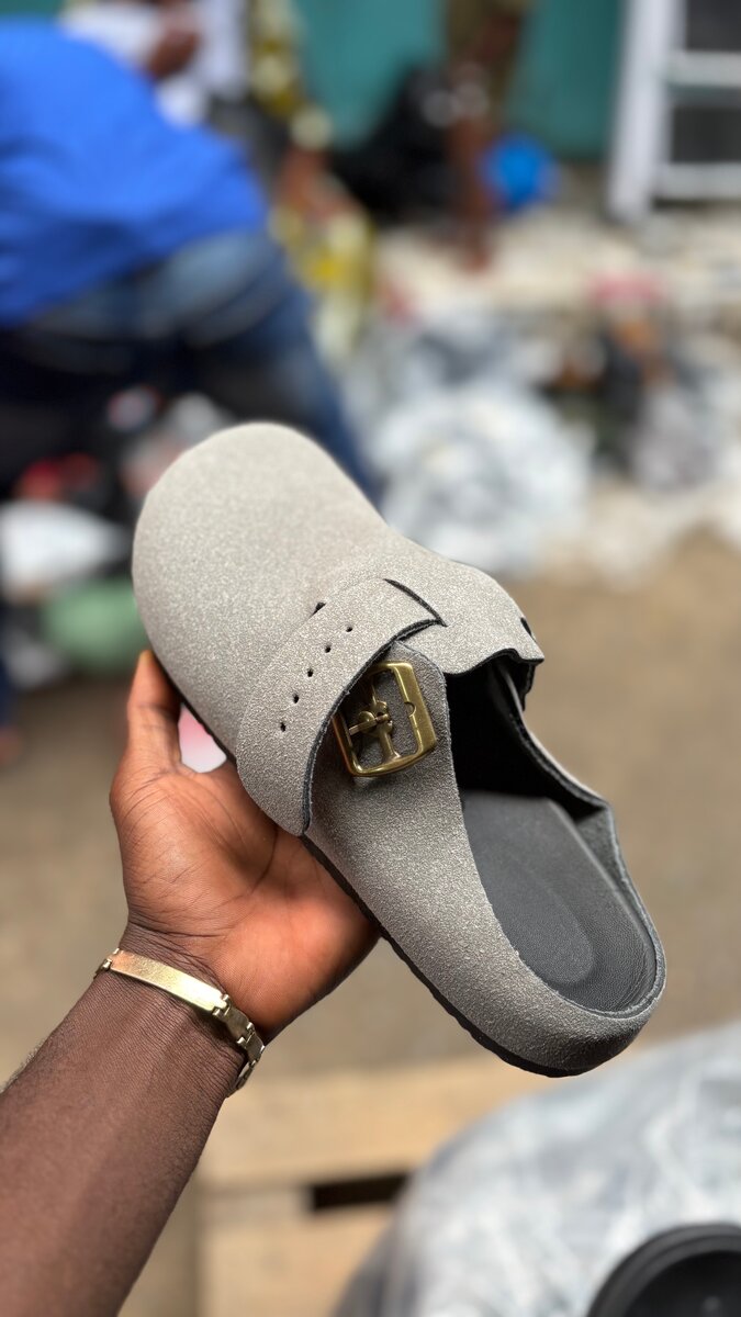 Mules confort en daim