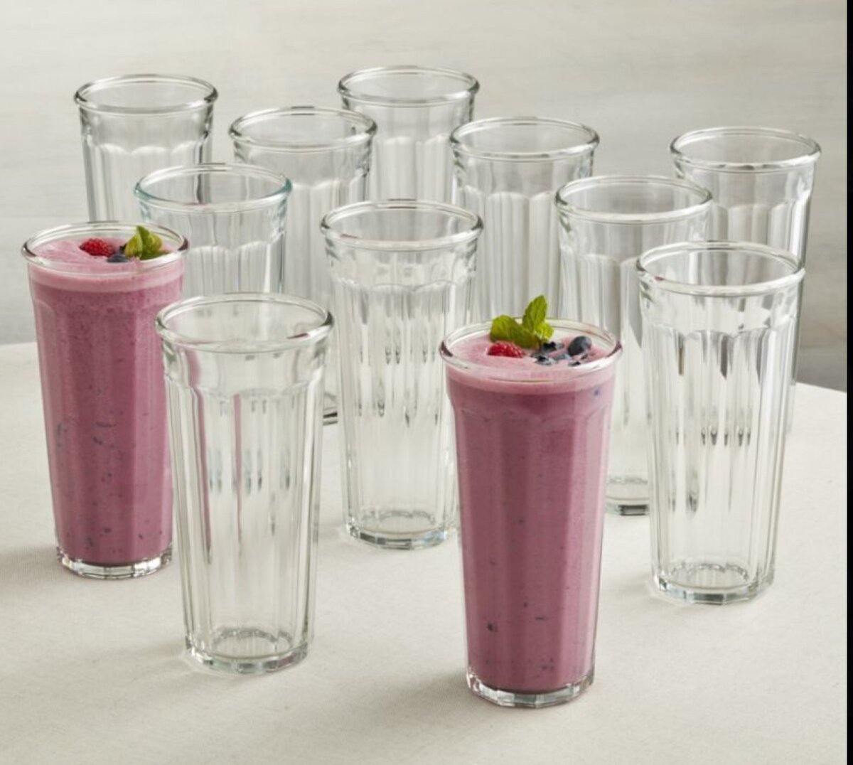 Verres à boire en verre