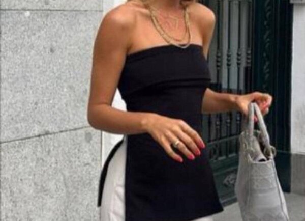 Top bustier élégant femme