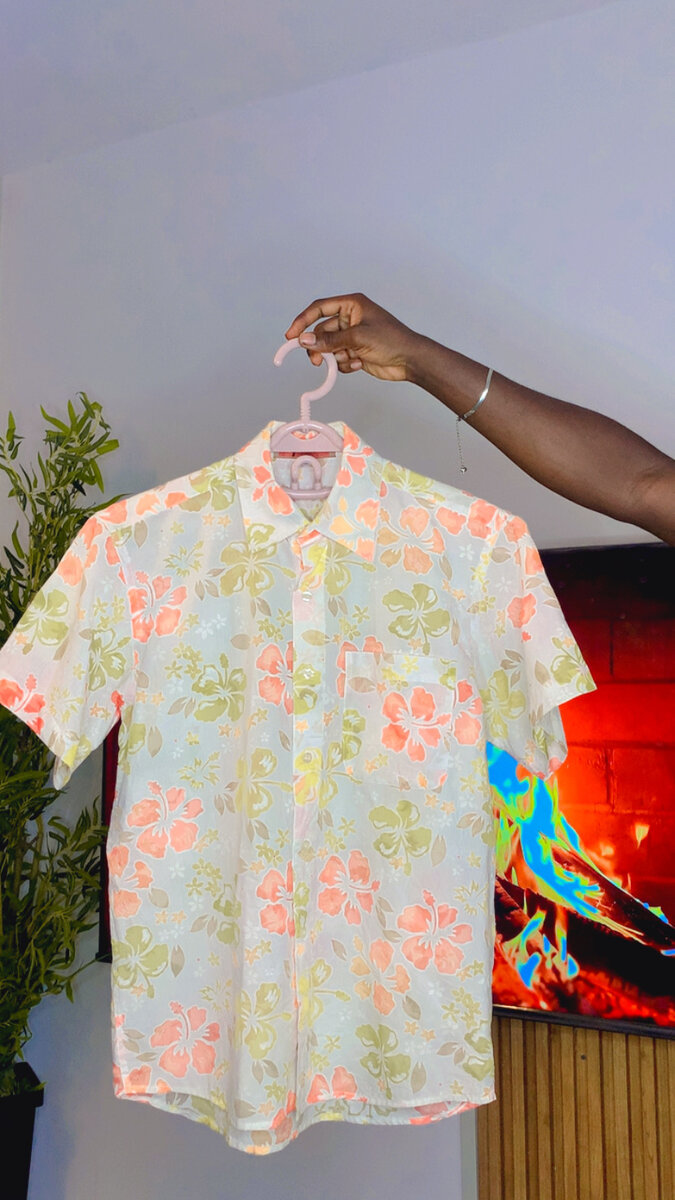 Chemise à motifs pour hommes