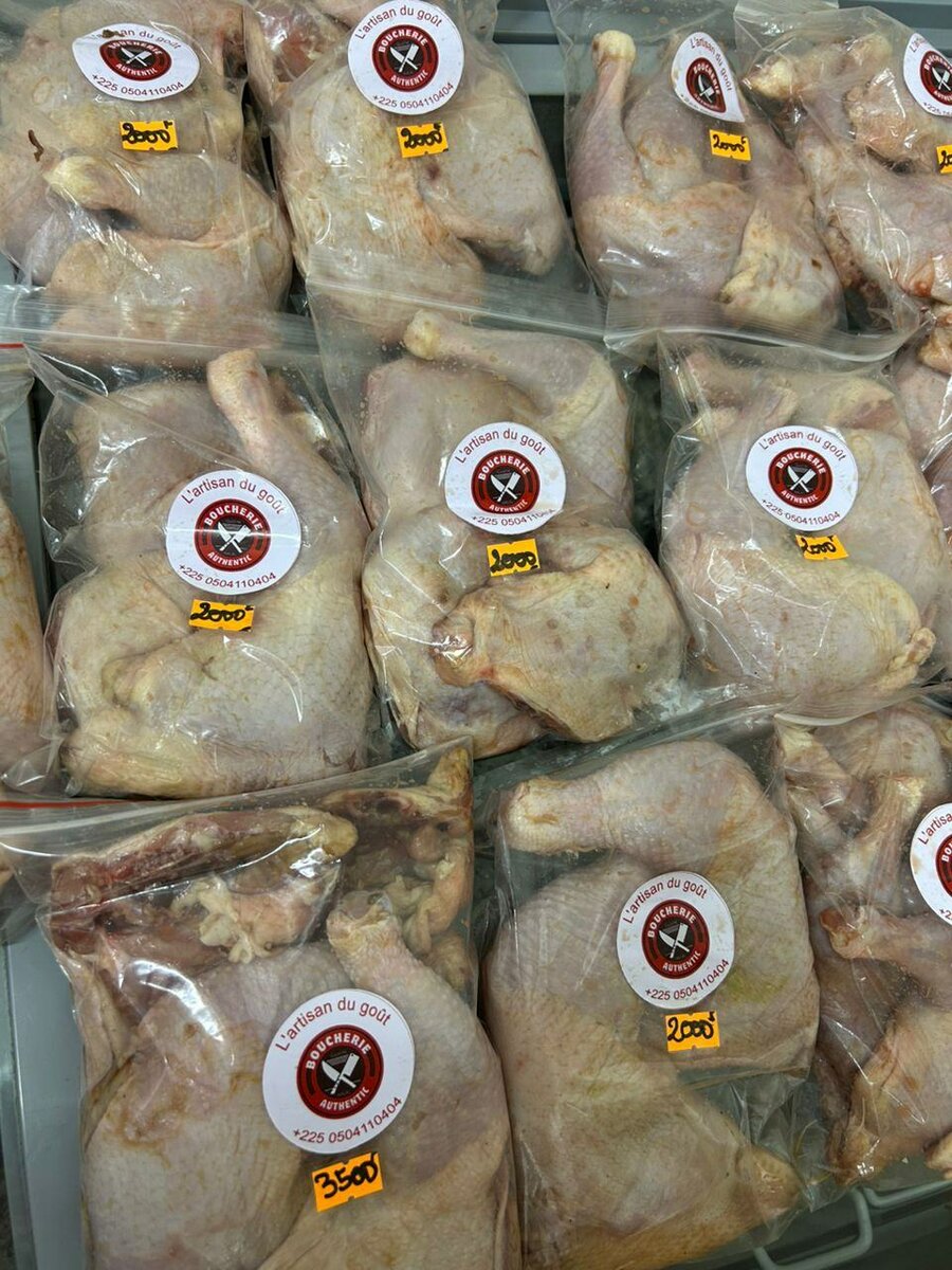 Cuisses de poulet de chair local