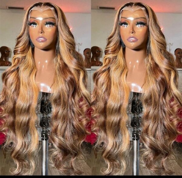 Perruque Ondulée Luxe Blonde