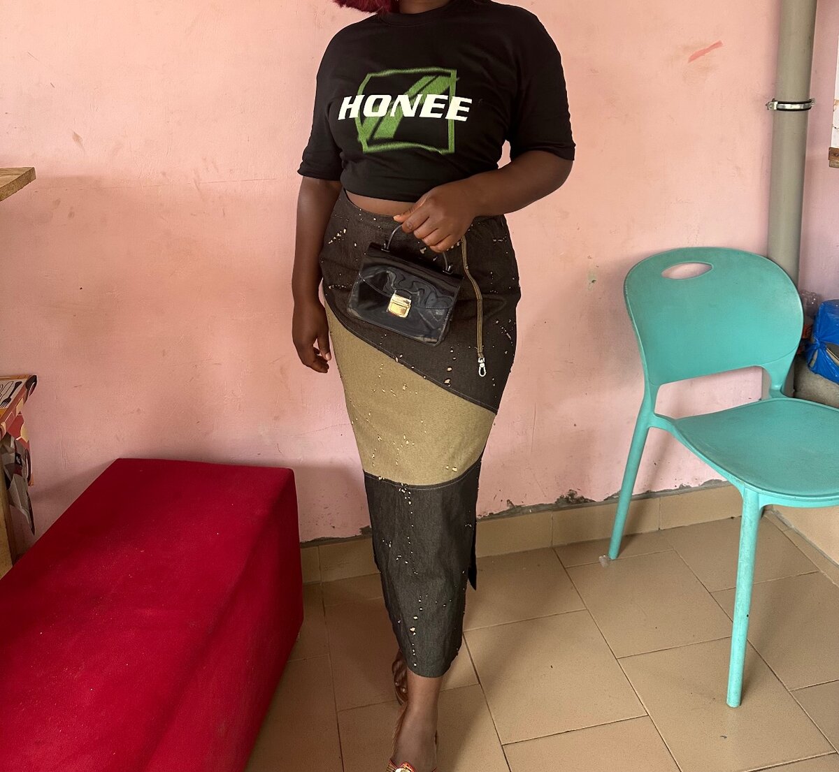 Jupe élégante jean