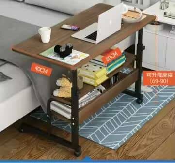 Table d'Ordinateur Ajustable avec Roulettes