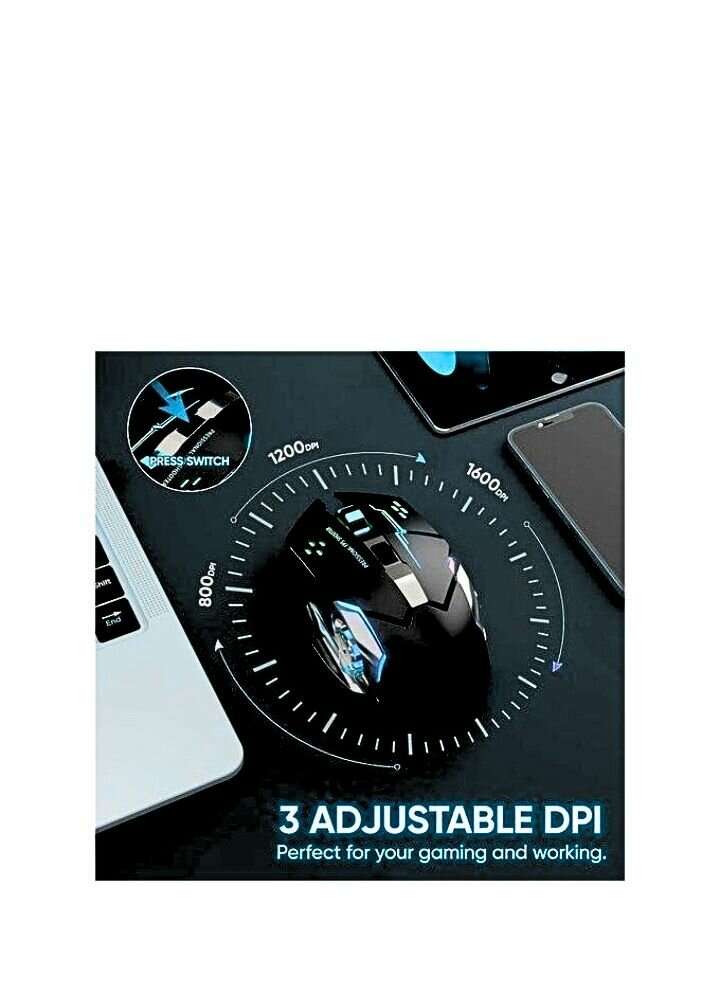 Souris Gamer LED Silencieuse