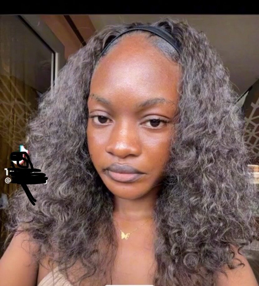 Perruque bandeau effet métisse