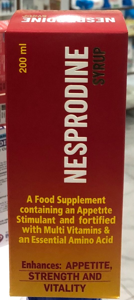 NESPRODINE SYRUP 200ML APPETIZER