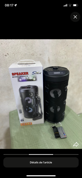 Enceinte Bluetooth LED