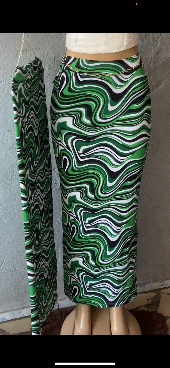 Jupe longue imprimée