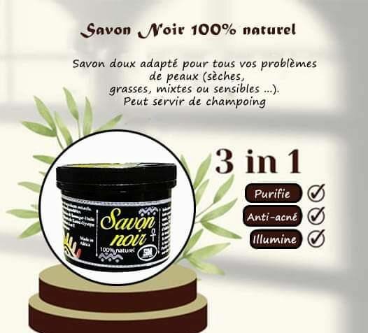 Savon Noir Naturel Purifiant