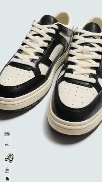 Chaussures homme baskets basses en cuir noir