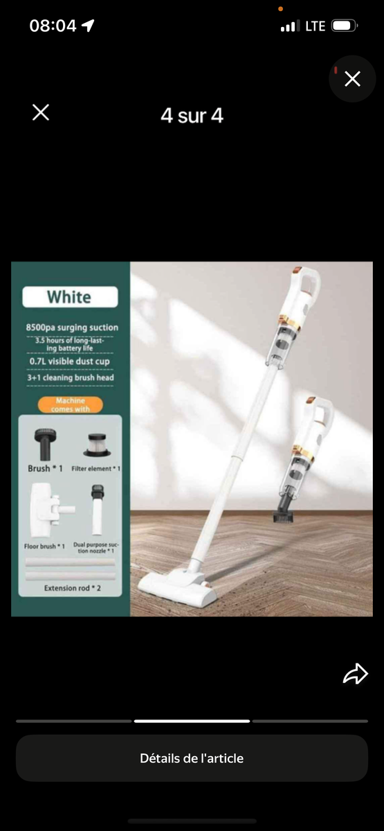 Aspirateur sans fil 2 en 1